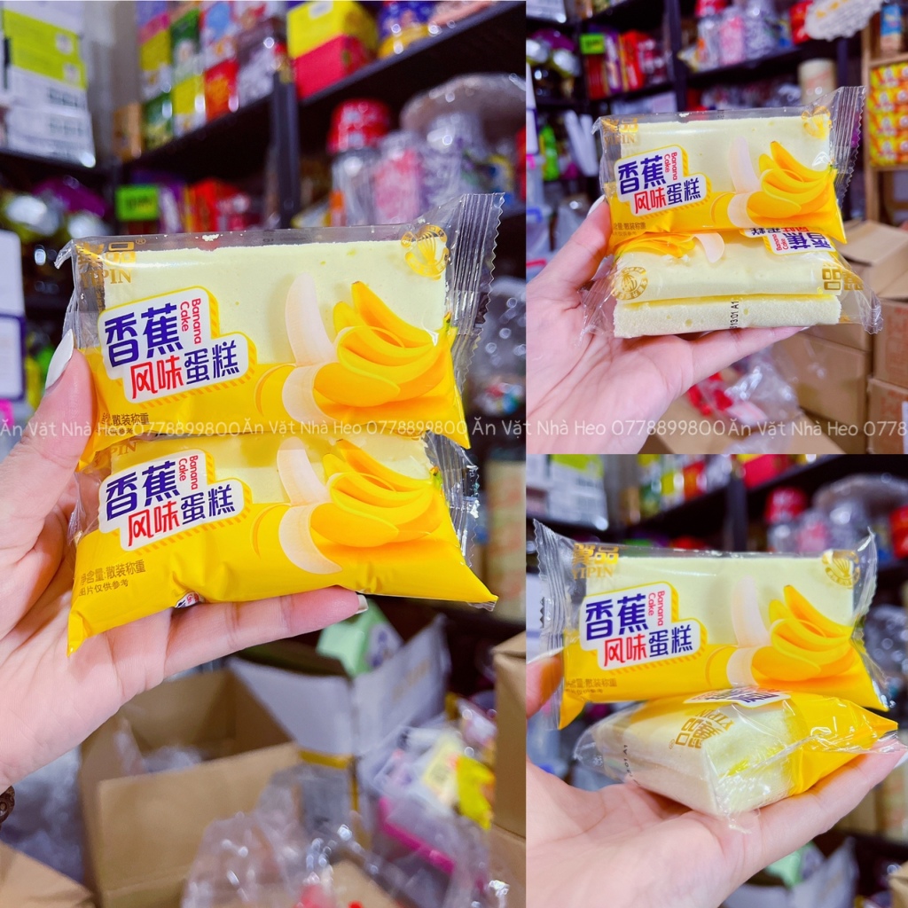 Bánh bông lan yipin vị chuối