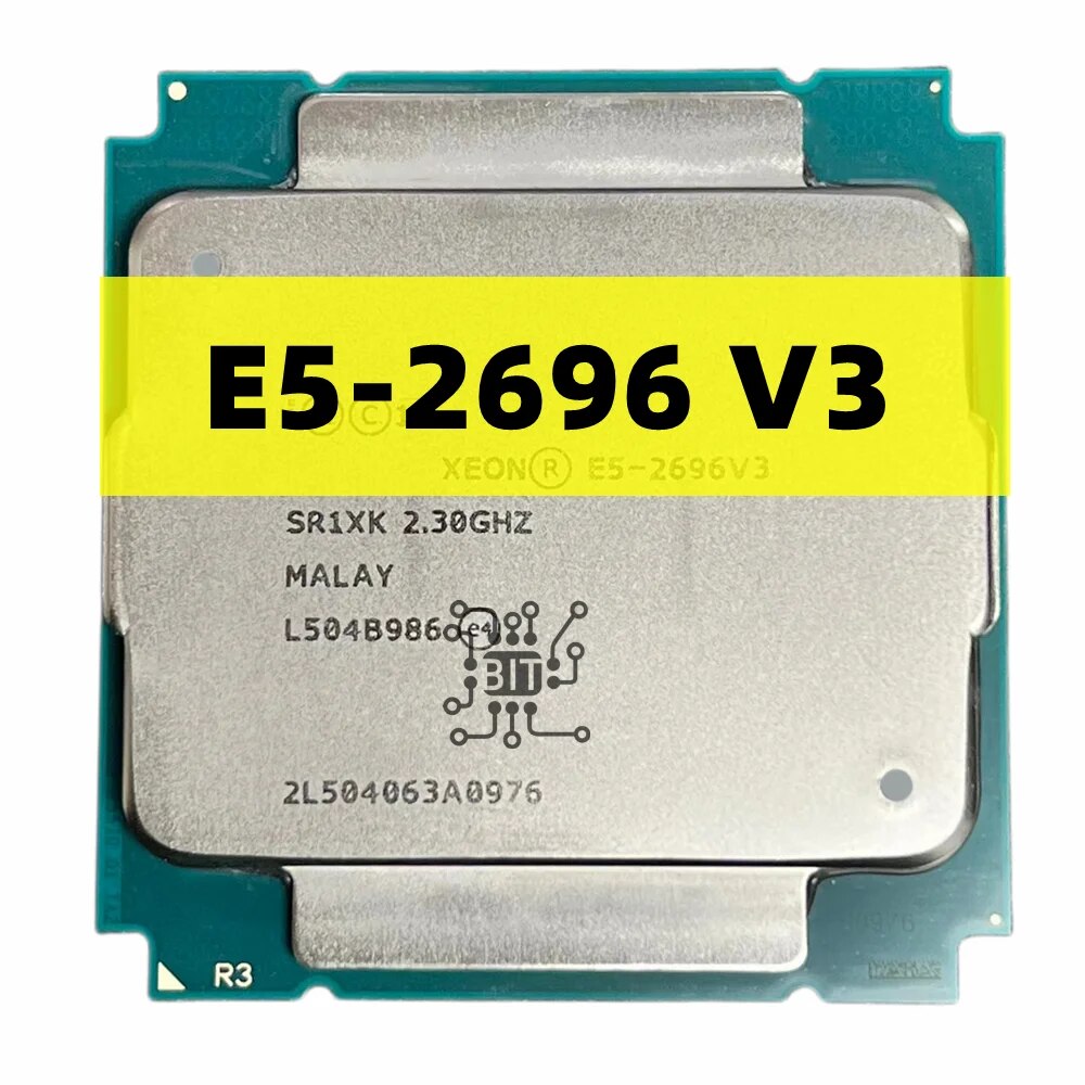 E5-2696 Xeon Mặc định V3 E5 2696v3 E5 2696 V3 2.3 GHz 18 lõi hai mươi 36 luồng 45Mb 135W Bộ xử lý CP