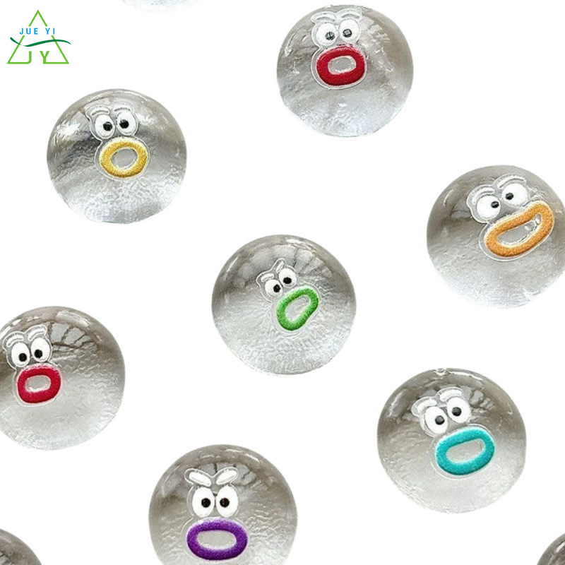 KS Handmade Transparent Emoji Nose Squishy Toys for Kids Stress Relief Mini Cute Anti-Stress Fidget Toys ราคา 10 บาท*ส่งฟรี