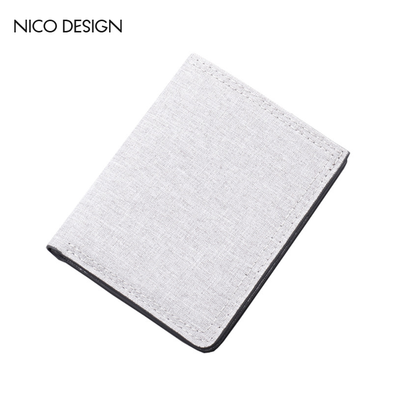 NICO DESIGN bóp nam ví nam ví nam nhỏ gọn đẹp ví da đứng nam ví da túi đeo nam mẫu mới Ví Nam Túi Nam Dọc Ví vải bố ngắn có thể chứa bằng lái xe siêu Ví mỏng Mini Zip