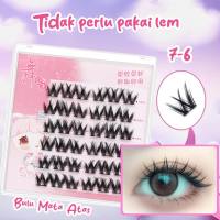 AMYS DIARY Bulu Mata Palsu Instan Langsung Pakai Tanpa Lem - Individual Eyelashes Reusable Makeup