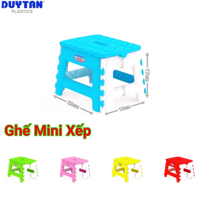 🌈Ghế Mini Xếp Duy Tân Chính Hãng Đủ Màu🌈