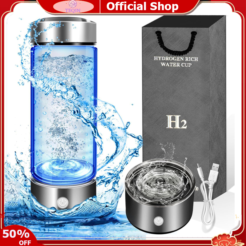 TEQIN Portable Hydrogen Water Bottle, 1600ppb Hydrogen Water Generator, Ion Water Bottle Improve Water Quality In 3 Minutes, For Home, Travel And Exercise ราคา 705 บาท*ส่งฟรี