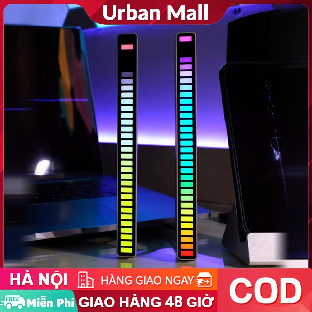 Sáng Tạo RGB Âm Nhạc Âm Thanh Ánh Sáng USB 5V 32LED Đèn Led Nhịp Điệu Âm Nhạc Đèn Ngủ Bán Tải tiếng Nói Ánh Sáng Môi Trường Xung Quanh