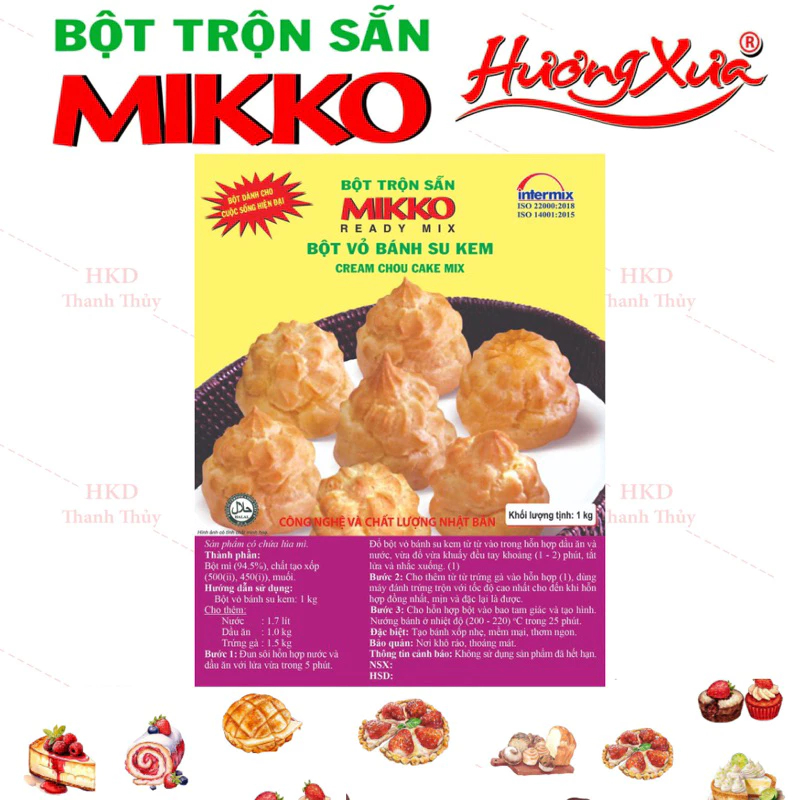 Bột Vỏ Bánh Su Kem - Mikko Hương Xưa