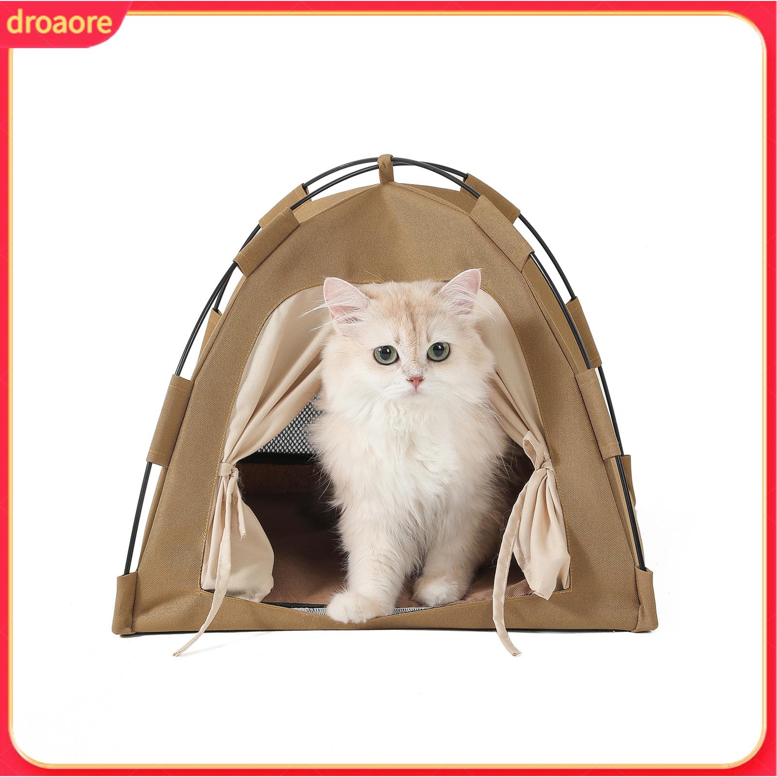 Indoor Cat Shelter Durable Cat Tent Portable Cat Tent with Mat for Indoor Outdoor Cats Small Dogs Waterproof Hideaway for Pets Breathable Mesh Pop-up Pet Tent Giá 333,500 Đồng*Miễn phí vận chuyển