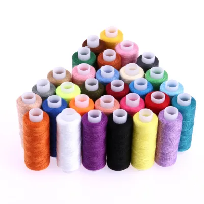 30Pcs 250 Yard Polyester Machine Embroidery Sewing Threads Hand Sewing Thread Craft Patch Steering-wheel Sewing Supplies - intl