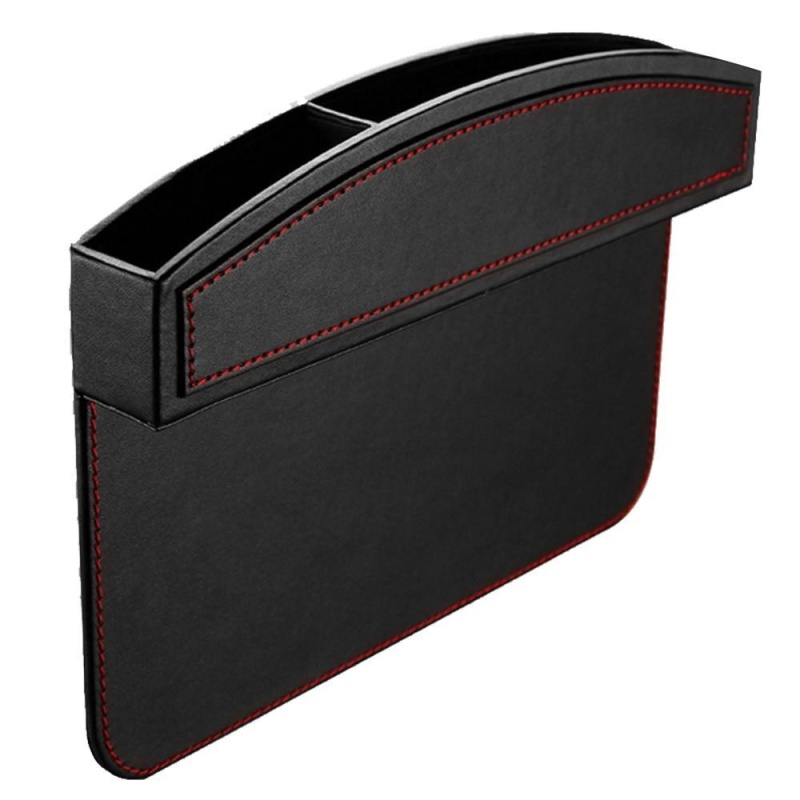 cusepra Kobwa Car Seat Side Pocket, PU Leather Car Seat Console Side Anti Drop Gap Filler Storage Catcher - intl Singapore