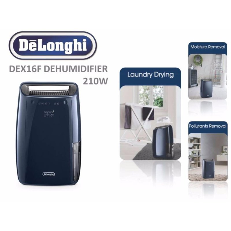 DeLonghi Tasciugo Ariadry Dehumidifier (Blue) - DEX16F Singapore