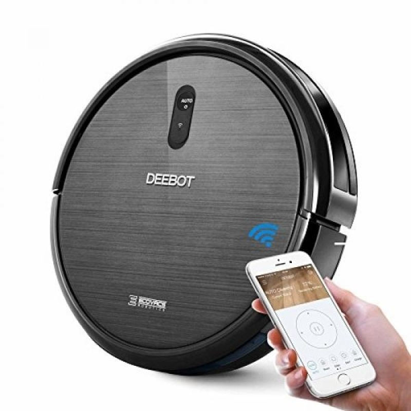 ECOVACS DEEBOT N79 Robotic Vacuum Cleaner with Strong Suction, for Low-pile Carpet, Hard floor, Wi-Fi Connected - intl Singapore