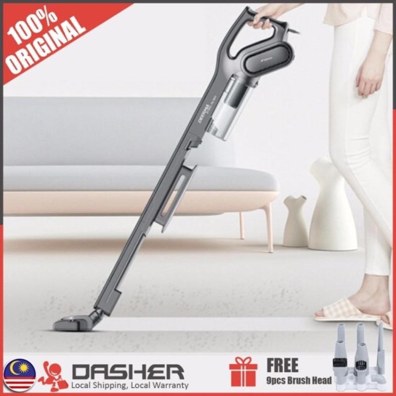 Deerma DX700 Handheld Portable Vacuum Cleaner (2-in-1) - Strong Suction Leave No Dust (9 pieces Brush Head ) Singapore