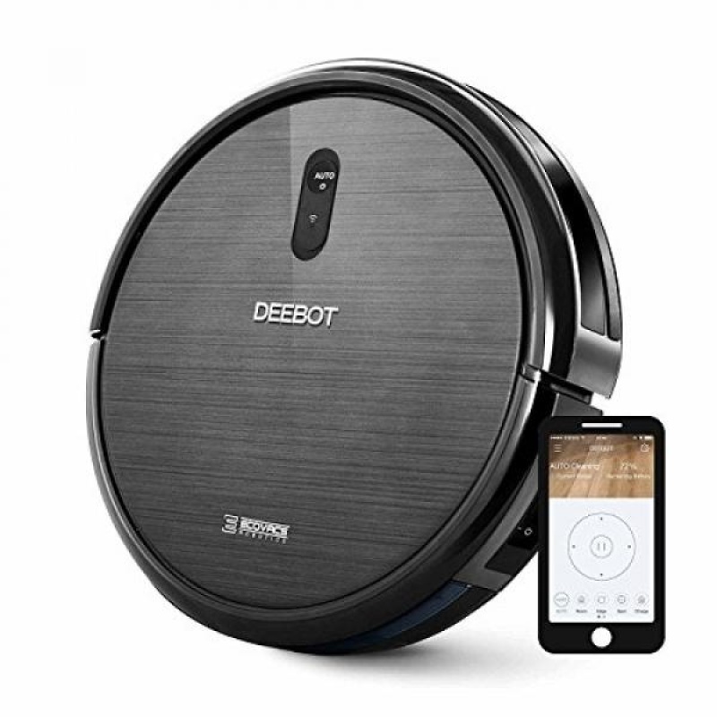 GPL/ ECOVACS DEEBOT N79 Robotic Vacuum Cleaner with APP Control, for Low-pile Carpet, Hard floor, Cleaning Robot, Wi-Fi Connected/ship from USA - intl Singapore