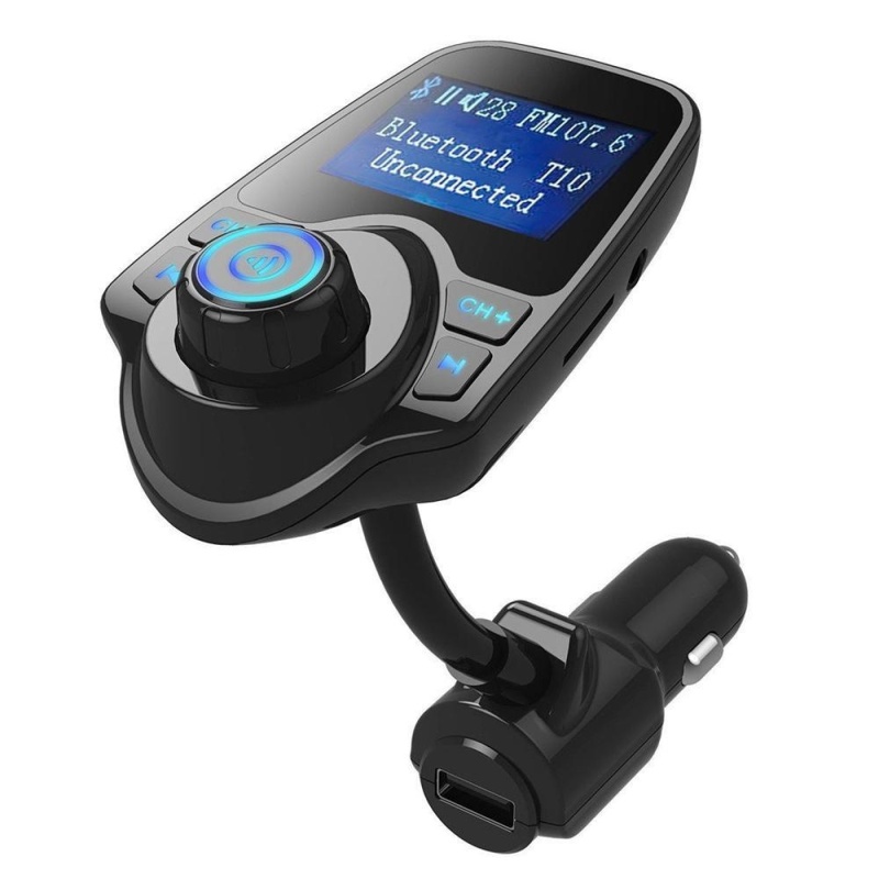 huaxian KOBWA In-car Wireless Bluetooth FM Aux With USB Car Charger,1.44 Inch Display, Hands Free Calling - intl Singapore
