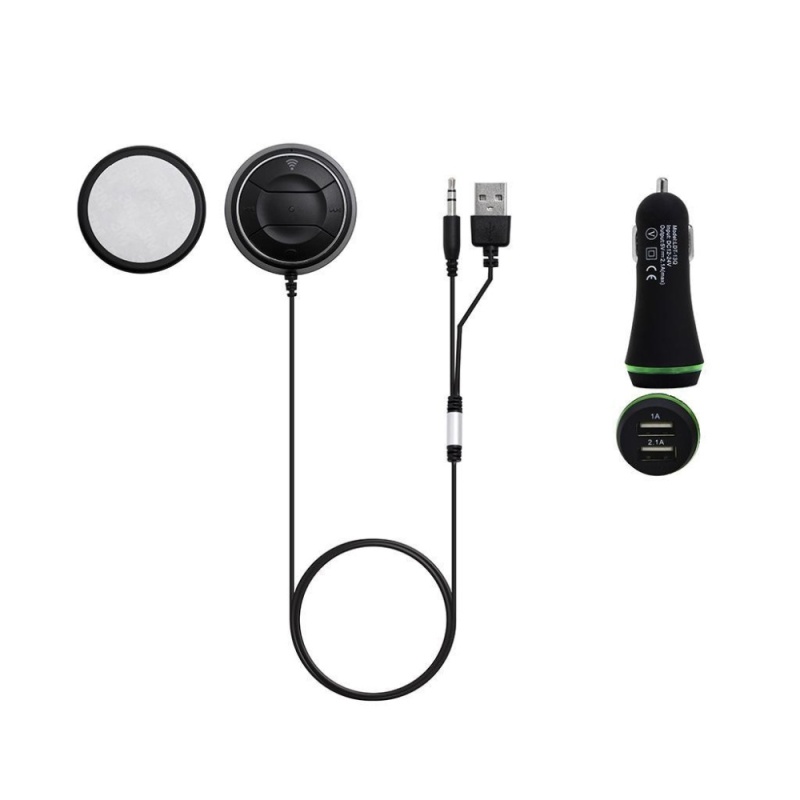 huohu Mini NFC Bluetooth Audio Receiver Premium Bluetooth 4.0 Music Receiver 3.5mm Adapter Hands-free Car AUX Speaker Utility Car Kits and Car Speakerphones - intl Singapore
