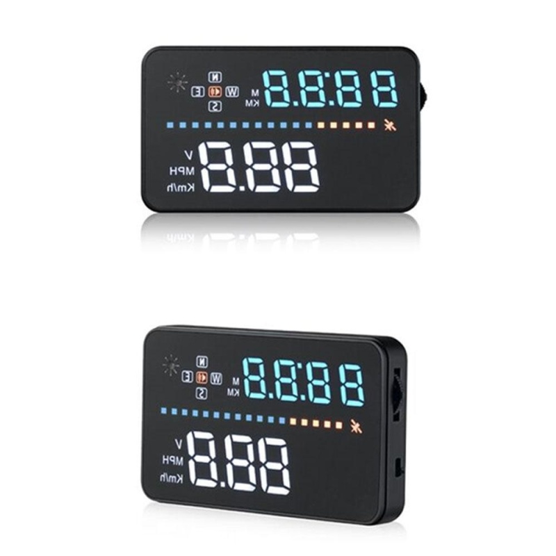 jiaxiang New Universal 3.5 Car A3 Hud Head Up Display With OBD2 Interface OverSpeed Warning Plug Play Vehicle Speed, Engine Speed, Water Temperature - intl Singapore
