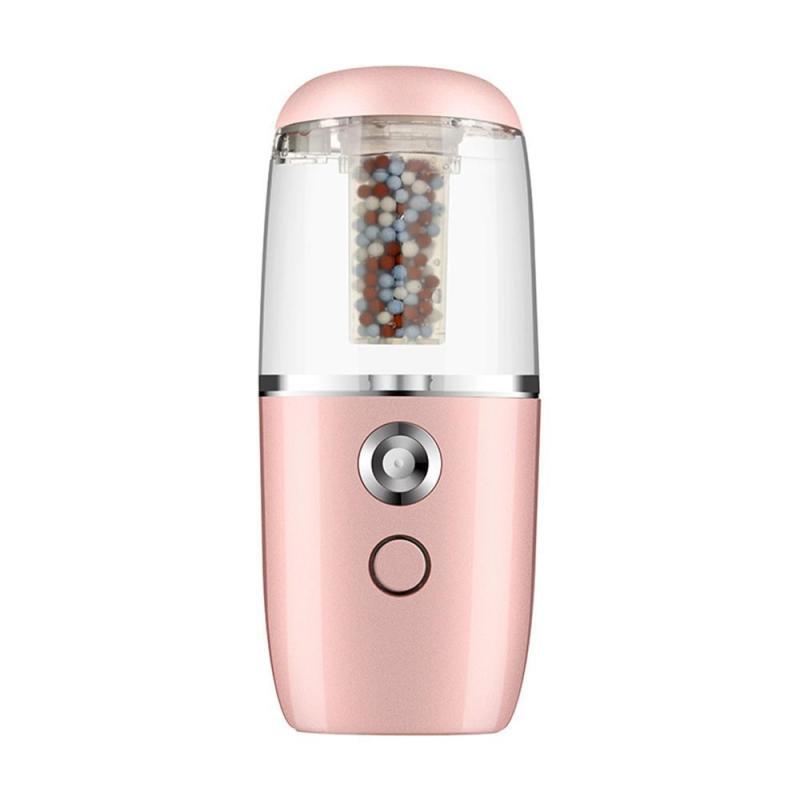leegoal [Latest Design]Mini Portable Humidifier Car Oil Diffuser, Kobwa Ultrasonic Essential Air Diffusers With Negative Ions Particles.(Pink) Singapore