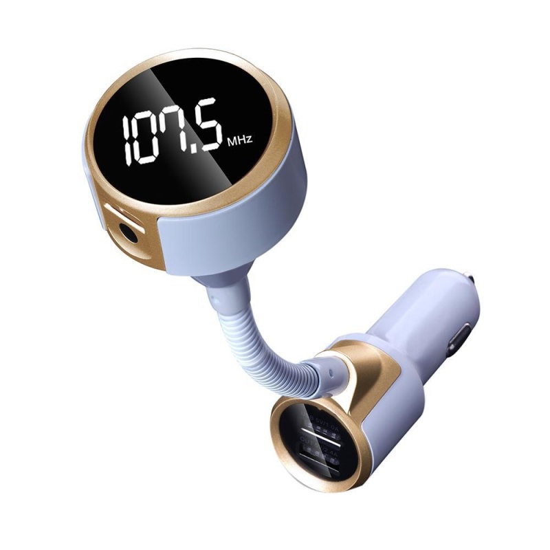 ninror Wireless ICar Bluetooth FM Transmitter Stereo Radio Adapter Car Kit with Dual USB Car Charger and Hands Free Calling - intl Singapore