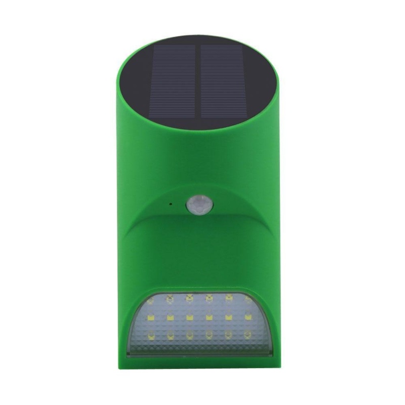 oanda Sense Night Light Bamboo Style Solar Powered Human Infrared Motion Sensor Lights Outdoor Wall Lamp,18LED,Green - intl Singapore