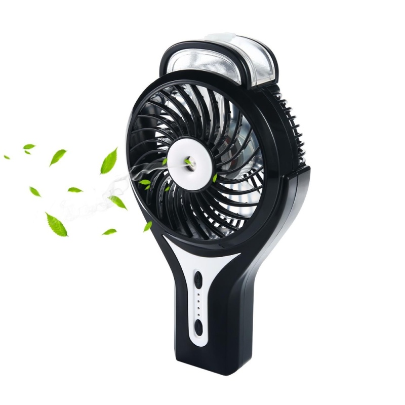 powercreat Misting Fan, 2 in 1 Mini Handheld USB Misting Fan with Personal Cooling, Mist Humidifier Portable for Home Office and Travel, Built in 2200mAh Rechargeable Battery. - intl Singapore