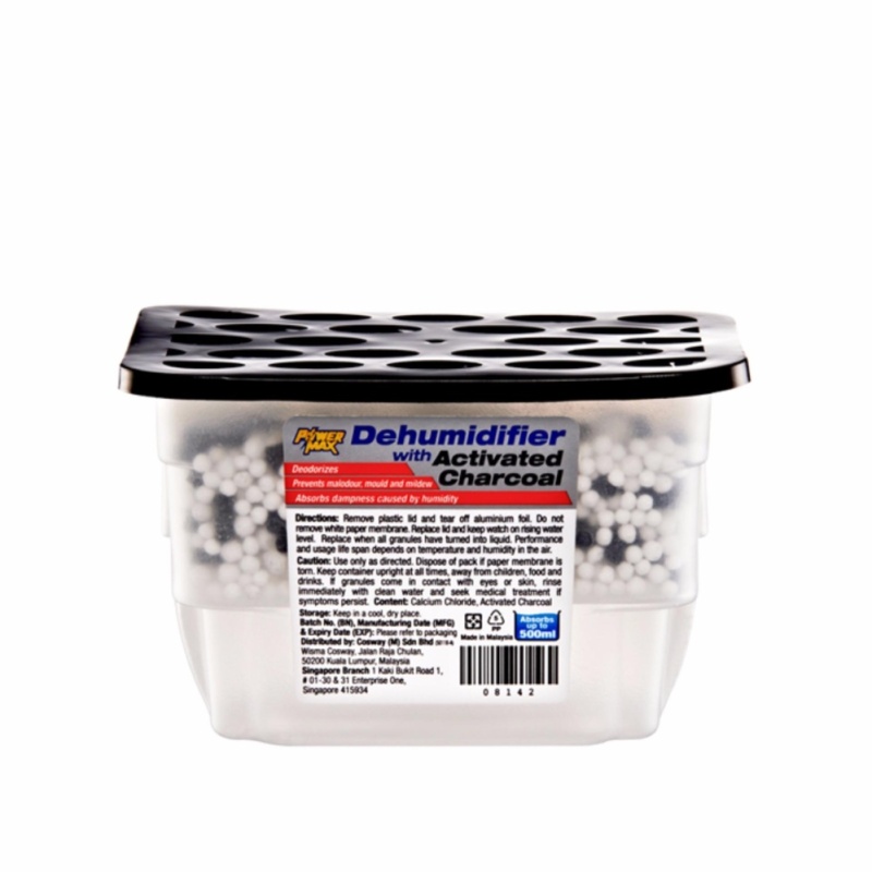 PowerMax Dehumidifier – Charcoal (3pcs x500ml) Singapore