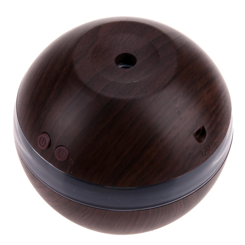 USB Wooden Ultrasonic Mini Household Ball Aromatherapy Humidifier - intl Singapore