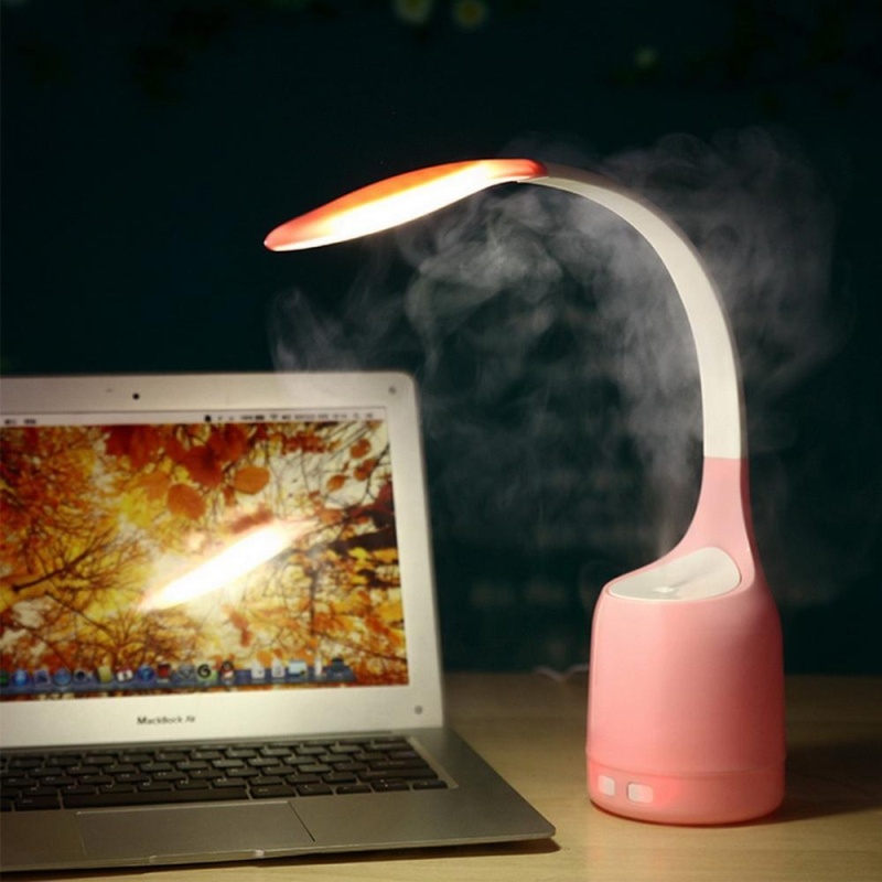 yooc Multifunction Humidifier Air Purifier USB Rechargeable Bedroom Energy Saving Night Light LED Eye Care Desk Lamp - intl Singapore