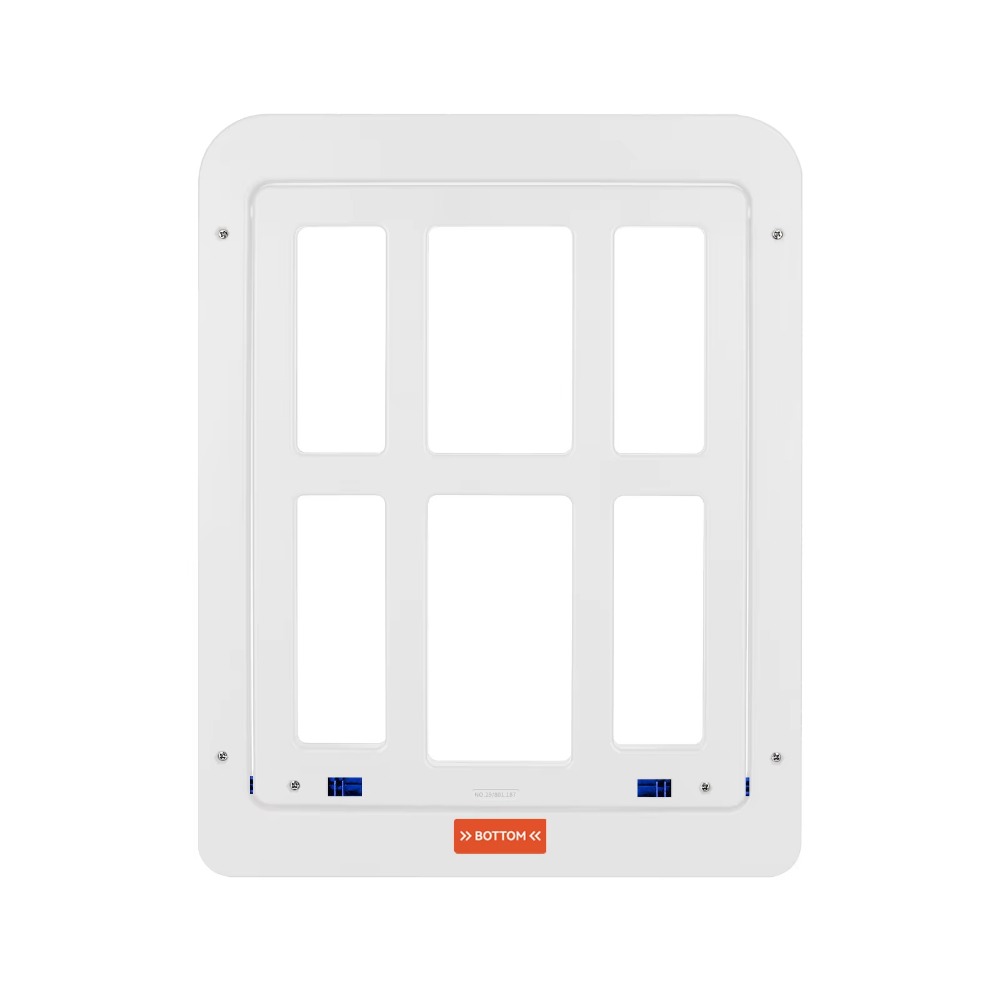 ZENDO12 Khóa 2 chiều Cửa lưới PET Đóng từ tính Nhập cảnh miễn phí Cổng cửa sổ mèo An toàn Có thể khóa Lỗ cửa mèo lưới Mèo lớn - 3