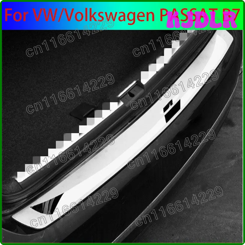KJDLR For VW Volkswagen Passat B7 2011-2015 Stainless steel Rear Bumper Protector Sill Trunk Tread Plate cover Trim Car styling HJYER