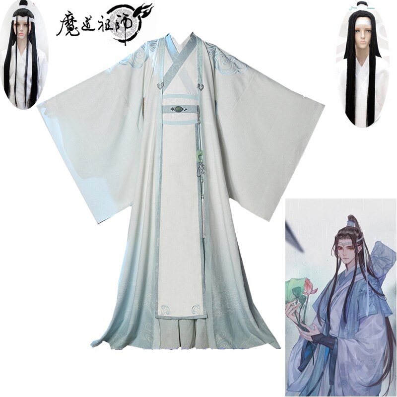 Lan Wangji Cosplay Costumes Mo Dao Zu Shi Original Lanzhan Ancient Costume
