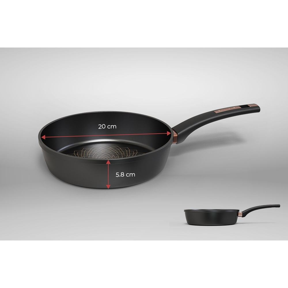 Chảo chống dính Ultra titanium SUNHOUSE ST20-22-26-28-30B