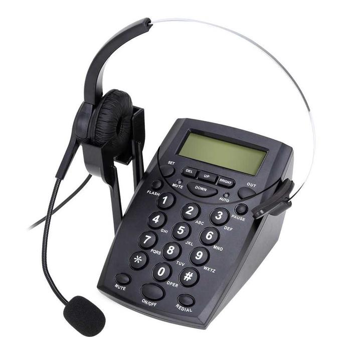PESAWAT TELPON KANTOR CALL CENTER WITH HEADSET HANDSFREE - Elvoir Store Giá 508,000 Đồng*Miễn phí vận chuyển