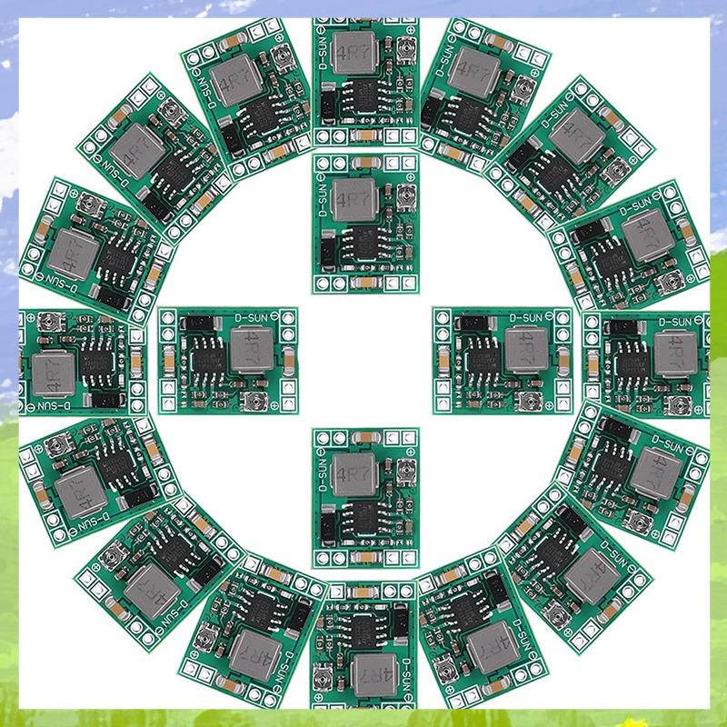 (KNCZ) 20 Pcs Mini MP1584EN DC-DC Buck Converter Adjustable Power Supply Module 24V to 12V 9V 5V 3V 