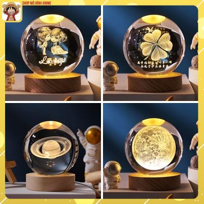 Đèn Ngủ 3D Quả Cầu Pha Lê Phát Sáng, Quà Tặng Sinh Nhật, Quà Lưu Niệm, Qùa Tặng Giáng Sinh