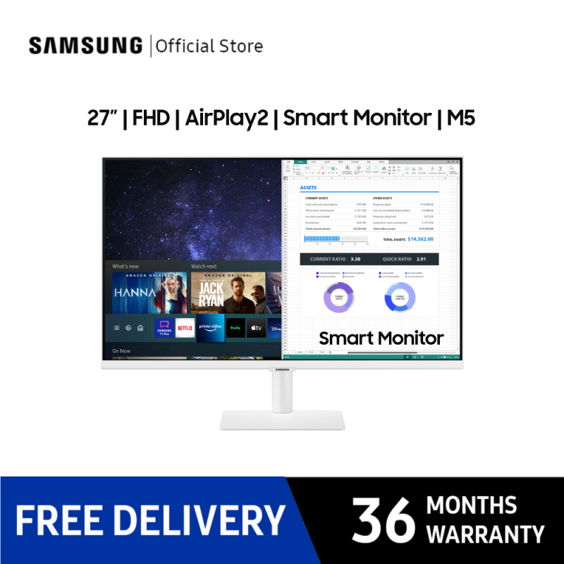 Samsung LS27AM501NEXXS 27 Smart Monitor / 36 Months Warranty Singapore
