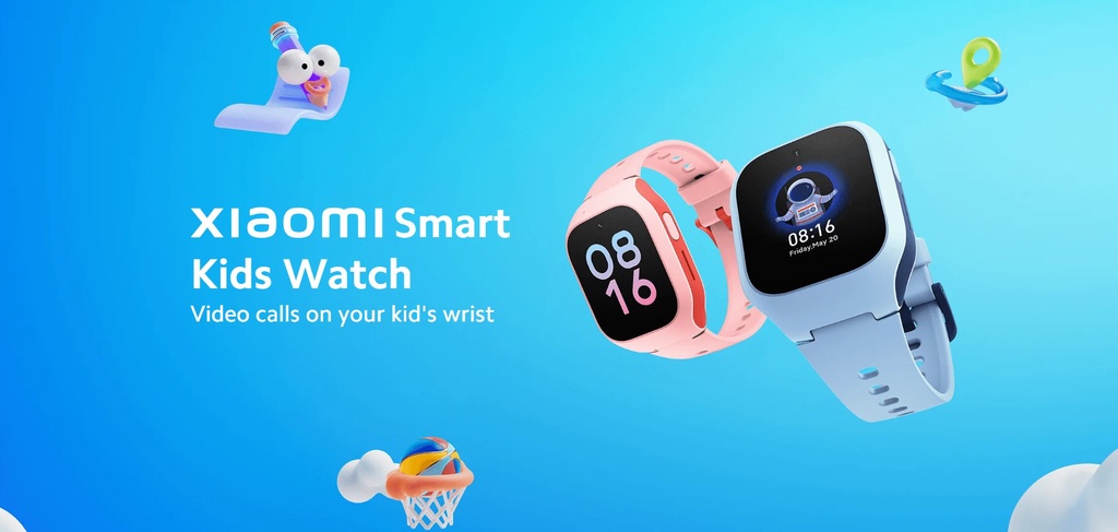 Xiaomi Smart Kids Watch | GPS Precise Positioning | 2ATM Splash Resistance | Video Calls and Family Group Chats | Lazada