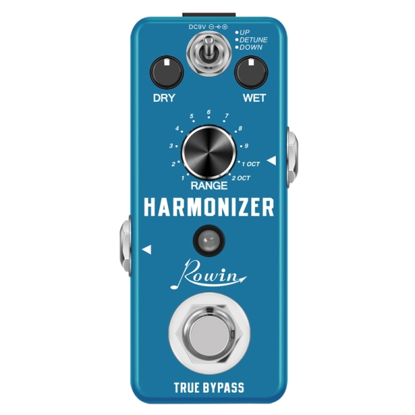 Rowin LEF-3807 Guitar Harmonizer Pedal Digital Pitch Effect Pedals Signal to Create Harmony/Pitch Shift/Detune