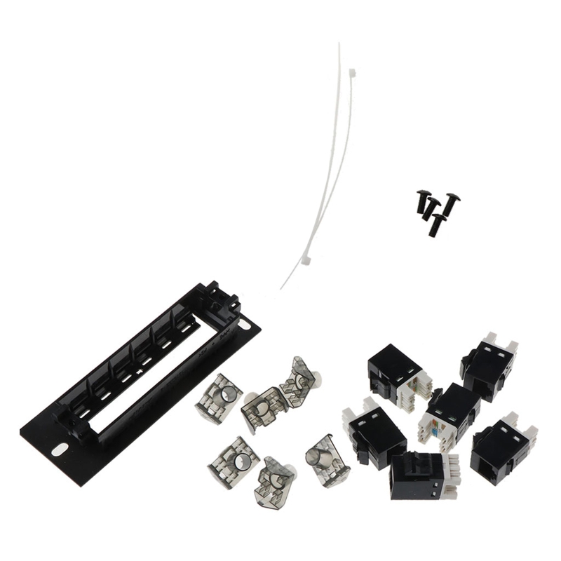 Cat6 bảng vá Giá Gắn Tường Núi RJ45 Mạng khung 6 cổng
