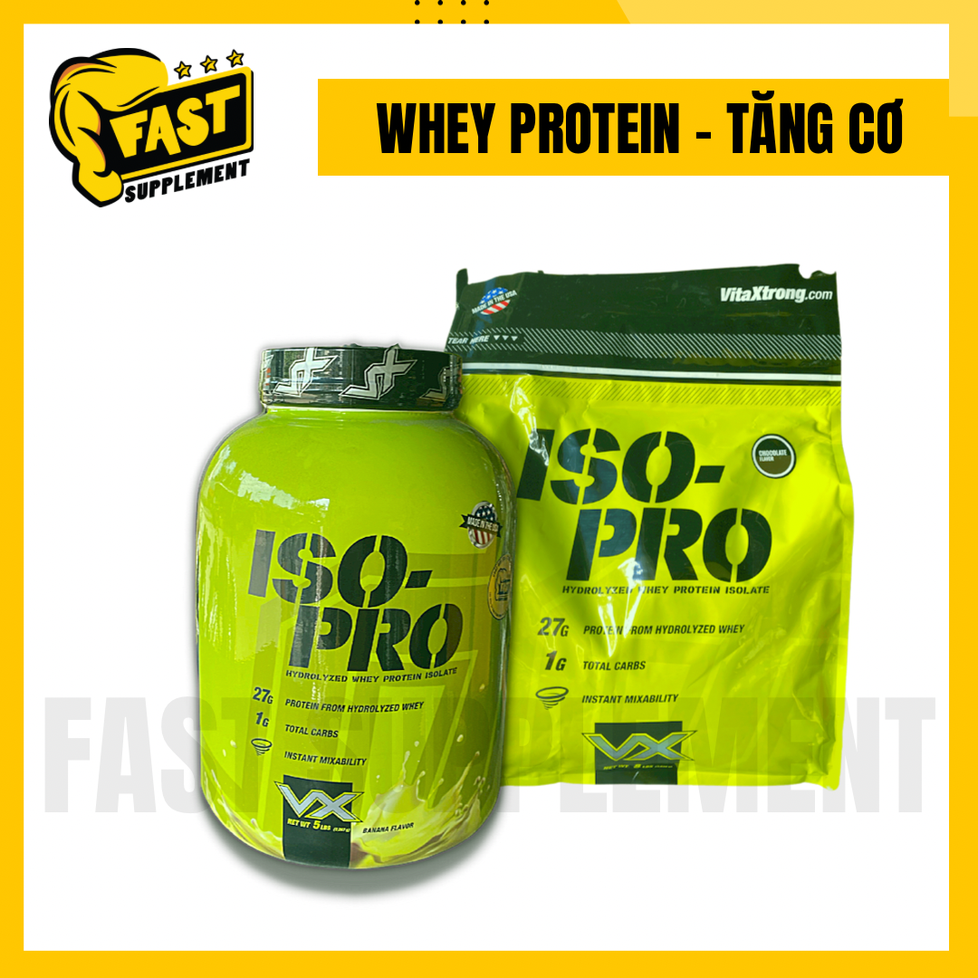 Whey Protein ISO PRO 100% Hydrolyzed VITAXTRONG Hỗ Trợ Phục hồi Cơ Bắp