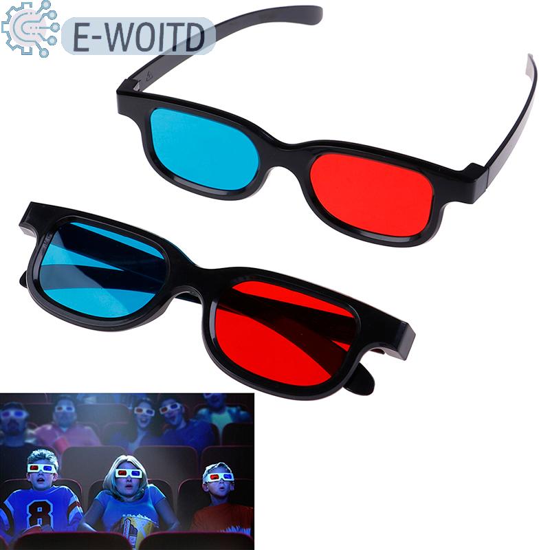 YANXING แว่นตา3D สีแดงน้ำเงินแบบสากลสำหรับเกมภาพยนตร์ anaglyph มีมิติ ราคา 16 บาท*ส่งฟรี