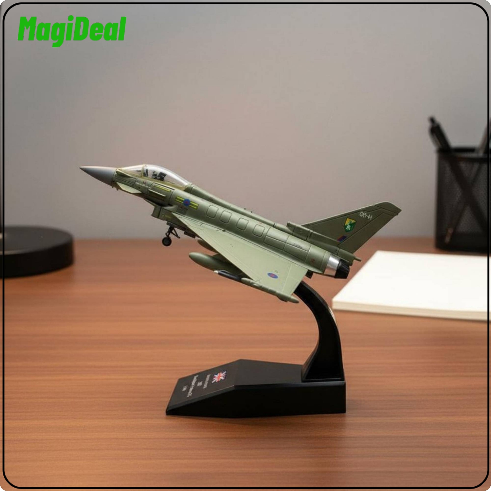 MagiDeal Alloy British Air Force Jet Model Detailed Finish Eurofighter Typhoon Model Collectible EF2000 Aircraft Model Accurate Proportions for Collectors, Aviation Fans ราคา 4,923 บาท*ส่งฟรี