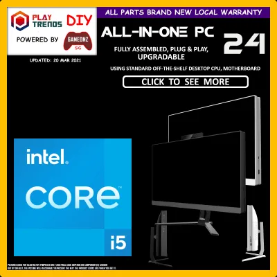 INTEL CORE I5-10400 6 CORES / 12 THREADS | ALL-IN-ONE 24 inch DESKTOP PC WORKSTATION BUILDS AIO-PC 24 ONE I5 10400 AIO ALL IN ONE DIY