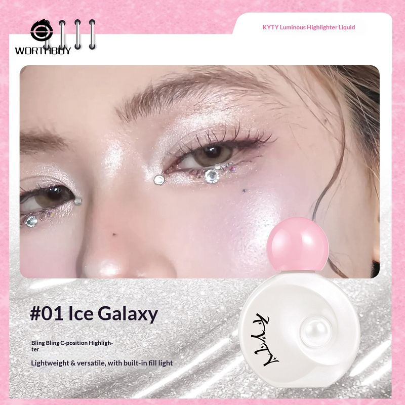 ไฮไลต์เหลวส่องแสงเพื่อความสดใสและมีมิติบนใบหน้า ราคา 32 บาท*ส่งฟรี