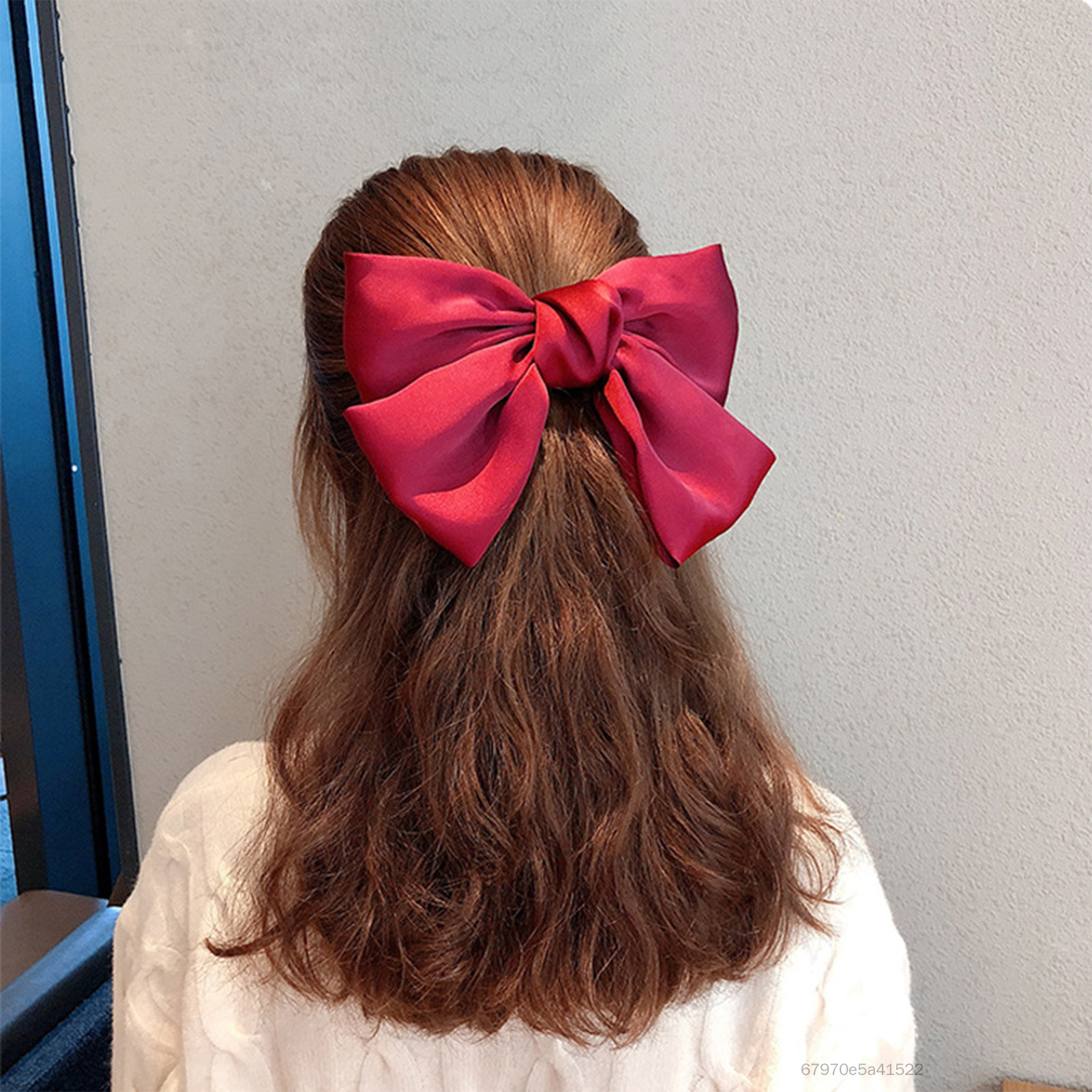 Vintage Bow Hair Clips French Style Knotted Bowknot Spring Snap Barrettes for Travel Vacation and Daily Wear TF-Uss-VN