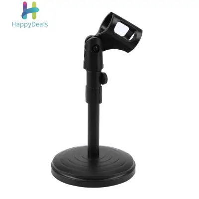 {Hot Sale Festival}Foldable Desk Table Microphone Clip Stand Mic Tripod Adjustable Holder - intl