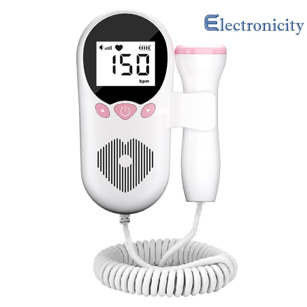 DOPPLER thai nhi Mini DOPPLER 3MHz Màn hình LCD xách tay DOPPLER bé máy theo dõi nhịp tim dự định để phát hiện nhịp tim của thai nhi