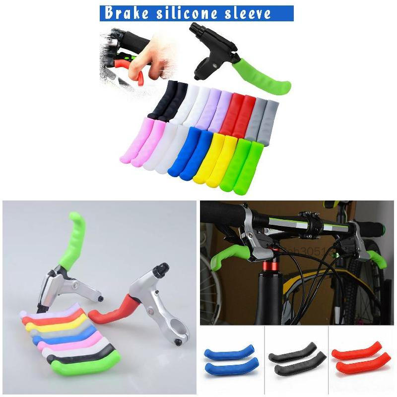 2 chiếc silicone xe đạp đòn bẩy kẹp bảo vệ bao gồm tay áo xe đạp MTB silicone xe đạp đòn bẩy bảo vệ đòn bẩy phanh xe đạp chống trượt tay cầm tay áo xe đạp MTB vỏ phanh silicon JustGo-VN