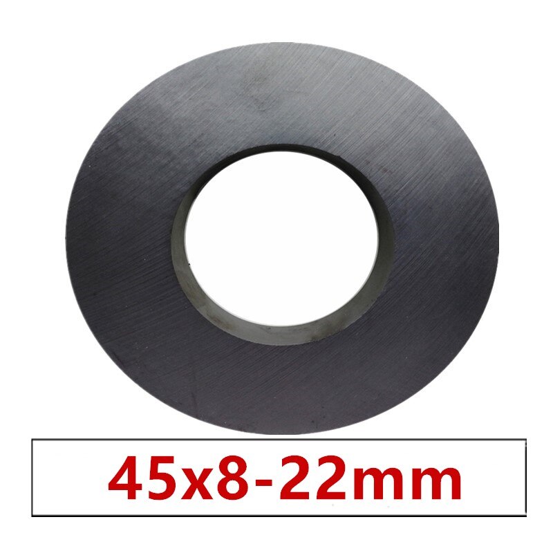 New 1PCS Ferrite Magnet D80x15 mm hole 40mm Strong Power Black Dics Y30 Round 