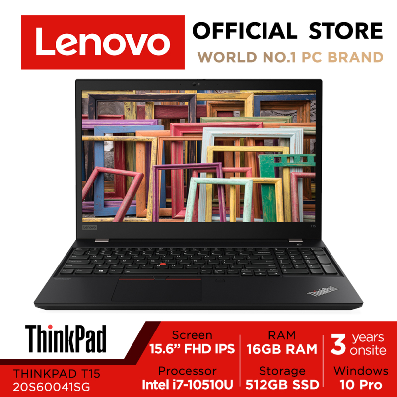 【Same Day Delivery】ThinkPad T15 | 20S60041SG | 15.6inch FHD IPS | i7-10510U | 16GB RAM | 512GB SSD | Win10 Pro | 3Yrs Warranty