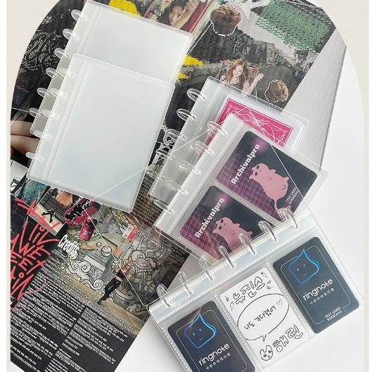 Binder RINGNOTE có sẵn sheeet, đựng card, pola, postcard