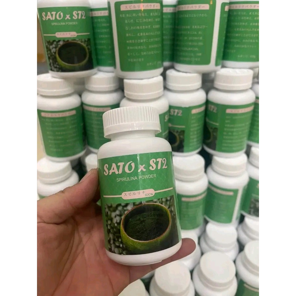 Tảo sato st2 , tảo xoắn sato cấy trắng dạng bột - lọ 100g hàng cao cấp